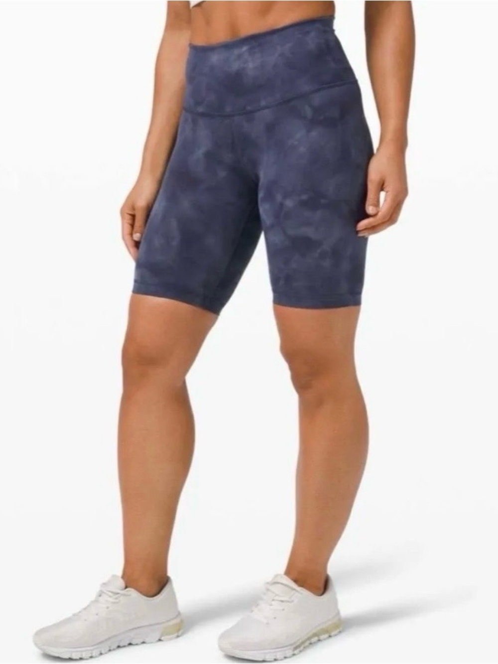 Lululemon Wunder Train HighRise Short 8" Diamond Dye Shade Naval Blue
